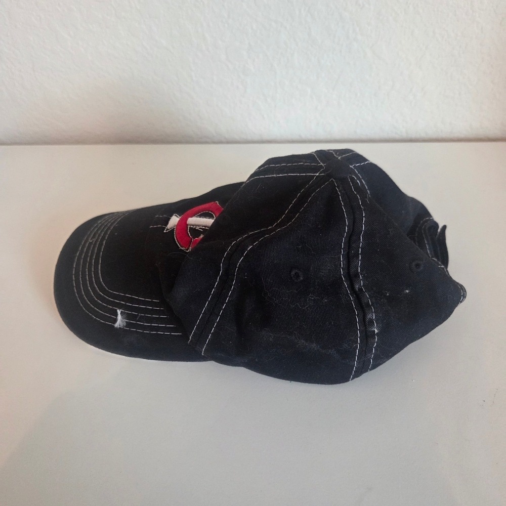 New Era Minnesota Twins MLB Hat Black White Stitching DQ 2011 Small-Medium Cap